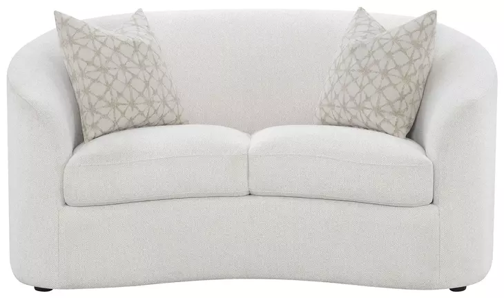 Rainn Latte Upholstered 66" Loveseat