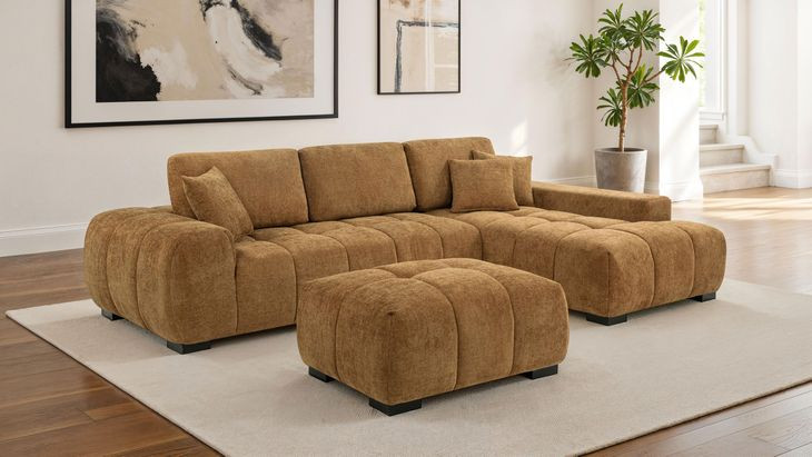 Octavia Amber 2 Piece Modular Sectional