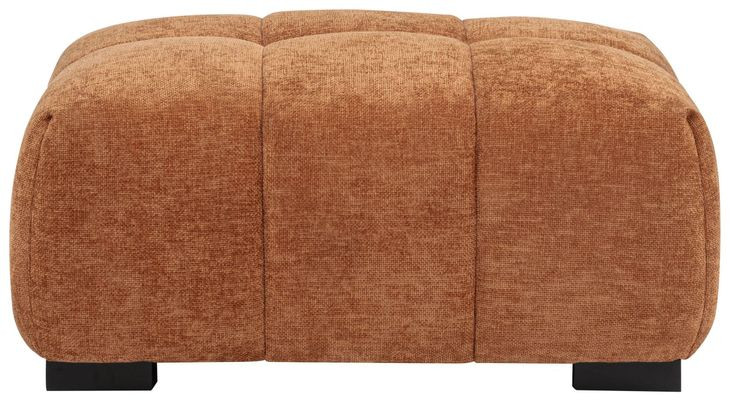 Octavia Orange Rectangular Ottoman