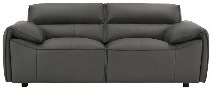 Buxton Graphite Leather 74" Loveseat
