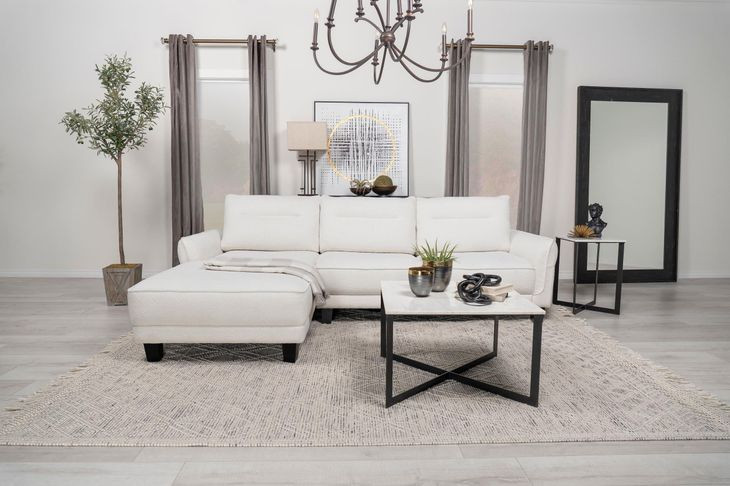 Caspian White LAF Sectional