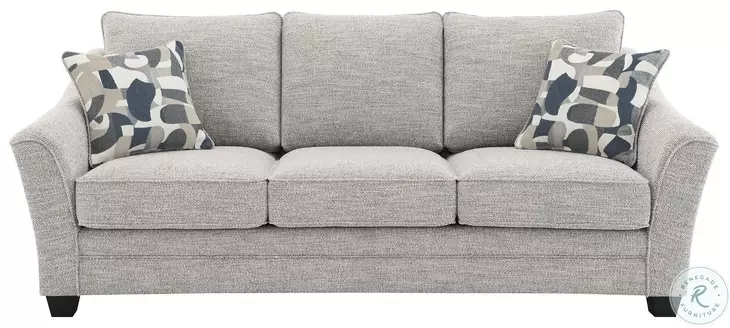 Tomkins Light Gray Boucle 84" Sofa