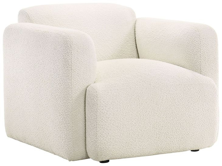 Dorset White Upholstered Lounge Chair