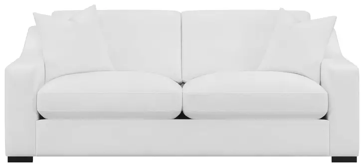 Ashlyn White Upholstered Performance Fabric 90" Sofa