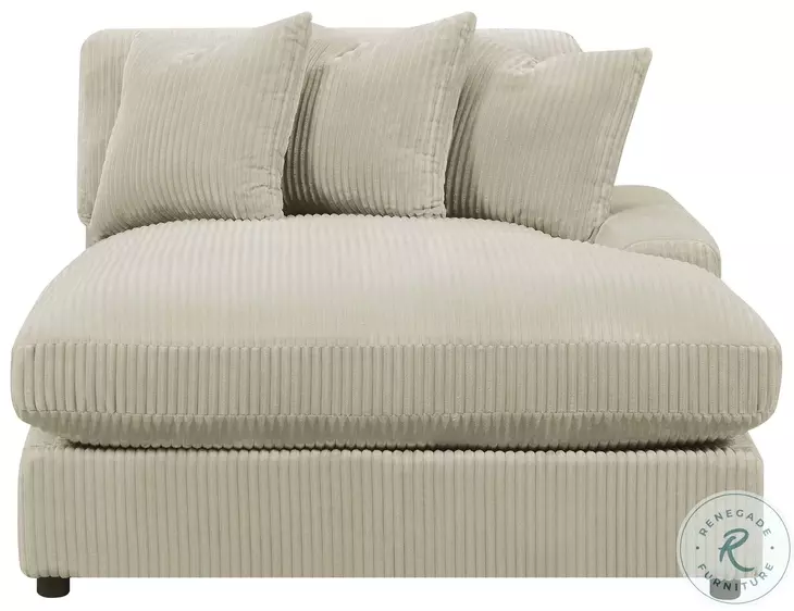 Blaine Sand 3 Piece Performance Fabric Reversible Sectional