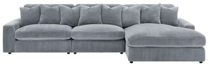 Blaine Beige 3 Piece Reversible Sectional