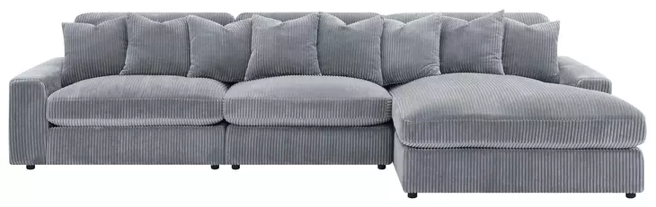 Blaine Fog 3 Piece Reversible Sectional