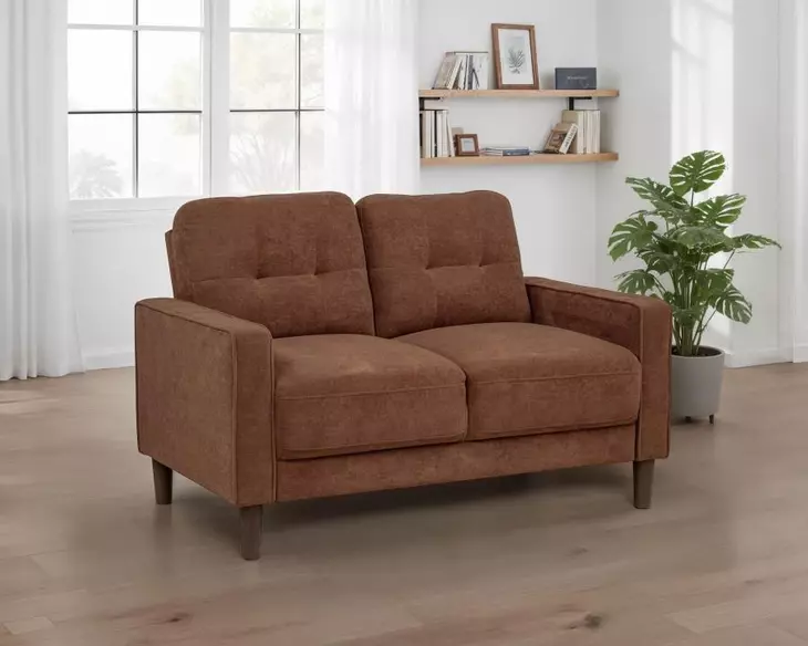 Bowen II Rust 54" Loveseat