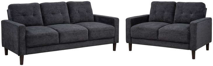 Bowen II Steel Gray Living Room Set