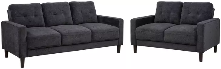 Bowen II Steel Gray Living Room Set