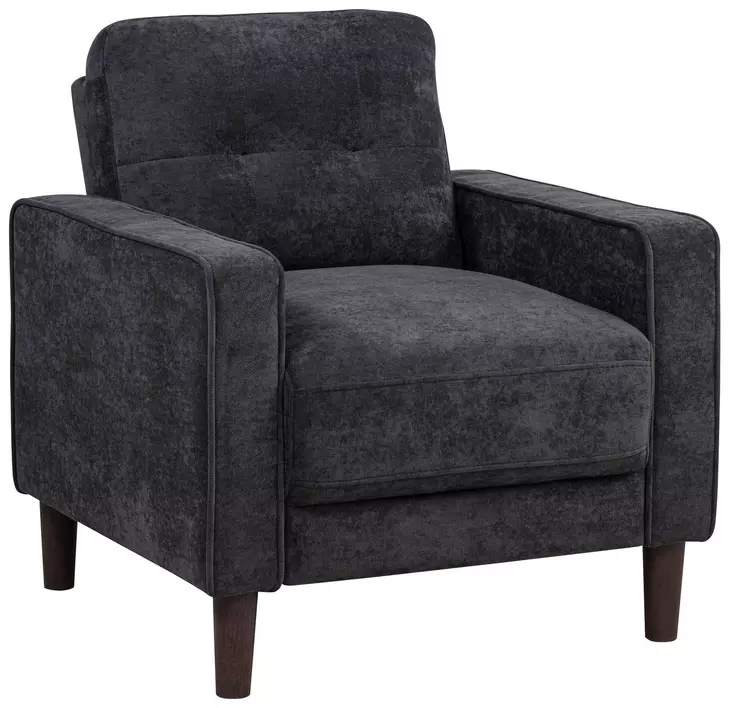 Bowen II Steel Gray Upholstered Lounge Chair