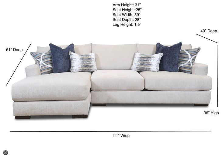 Nathan Porcelain RAF Chaise Sectional