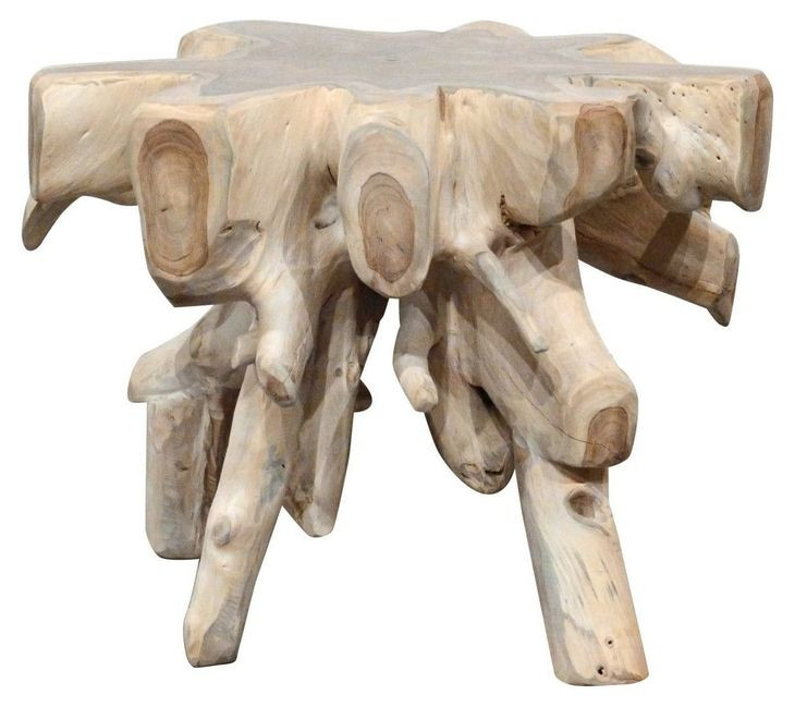 Cypress Natural White Wash Free Form End Table