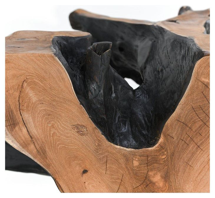 Cypress Black and Natural Square Coffee Table