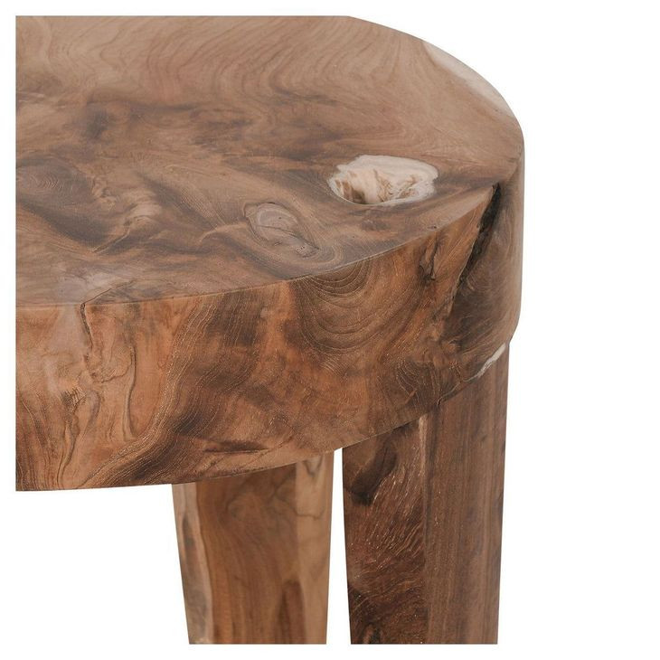 Kariba Natural 18" Round Accent Table