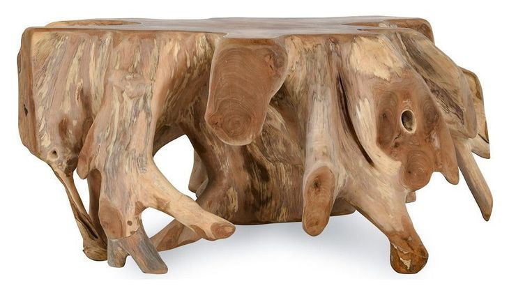 Cypress Natural Free Form Coffee Table