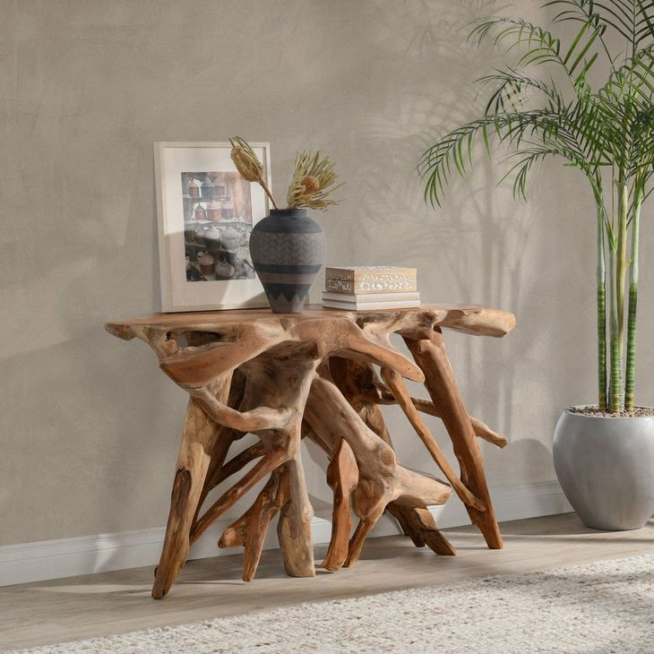 Cypress Natural 59" Free Form Console Table