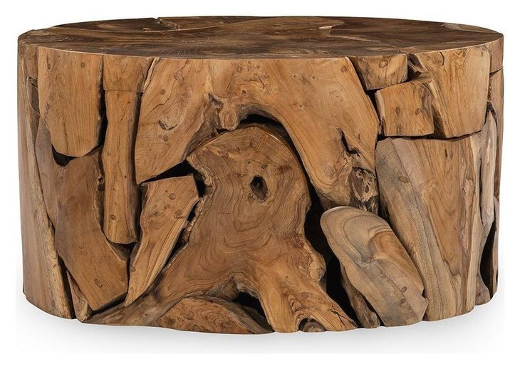 Rhea Natural Round Coffee Table