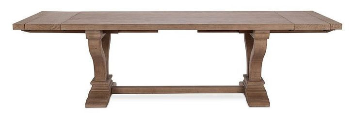 Alexander Distressed Brown 110" Extendable Rectangular Dining Table