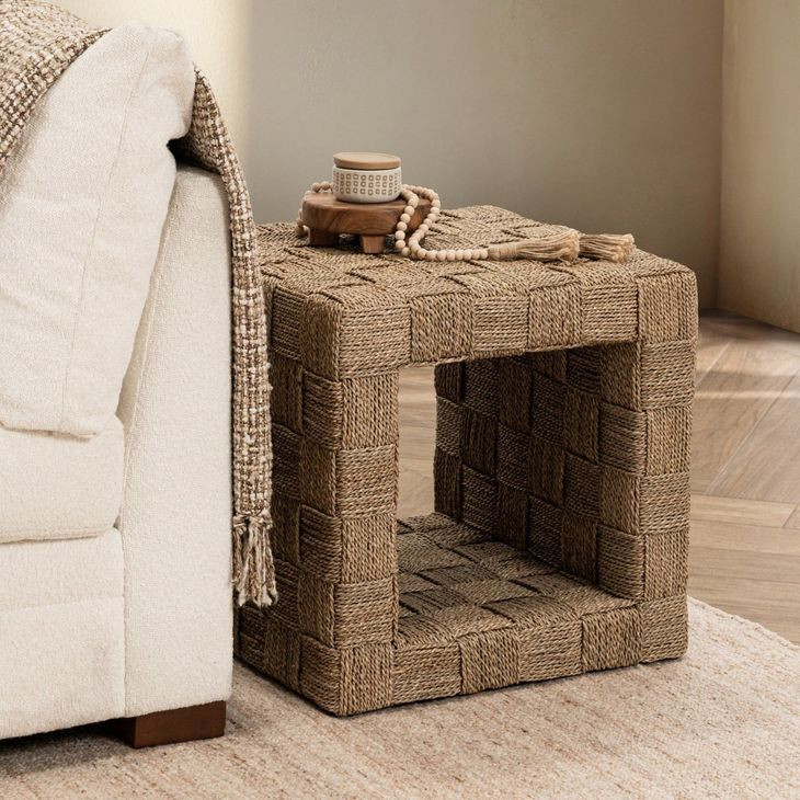 Neyla Natural Square End Table