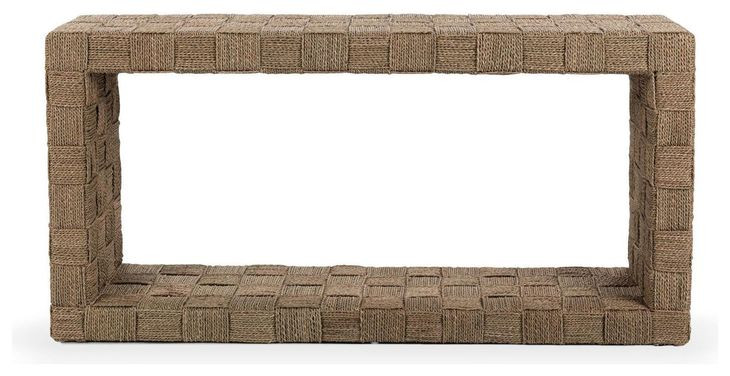 Neyla Natural Rectangular Console Table