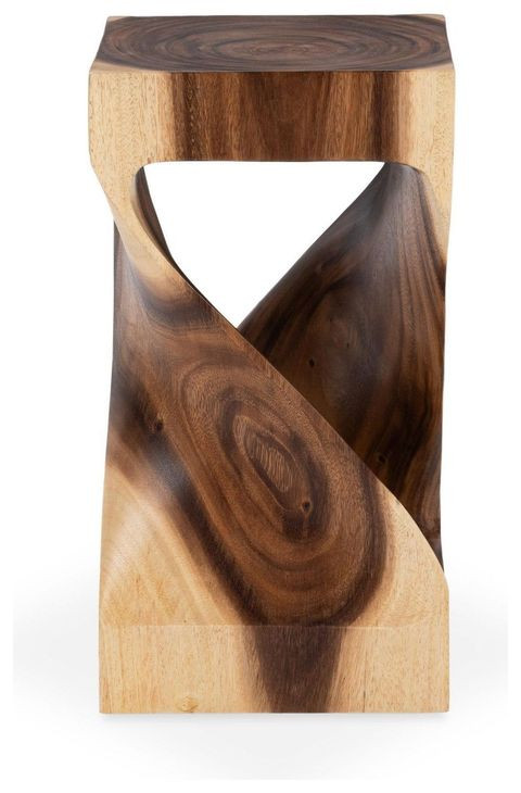 Alia Natural and Beige Square Accent Table