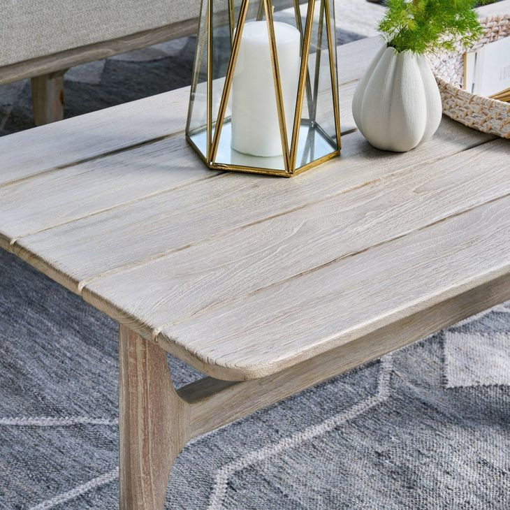 Dawn Gray Rectangular Outdoor Coffee Table
