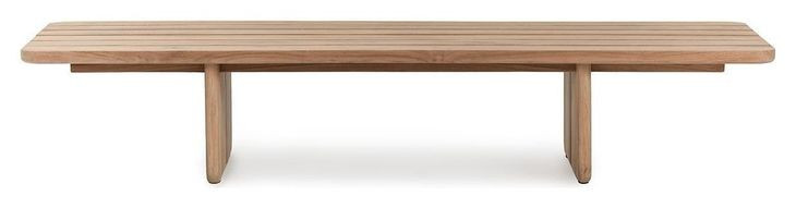 Hudson Natural 63" Outdoor Coffee Table