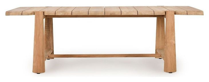 Aston Natural 94" Rectangular Outdoor Dining Room Set