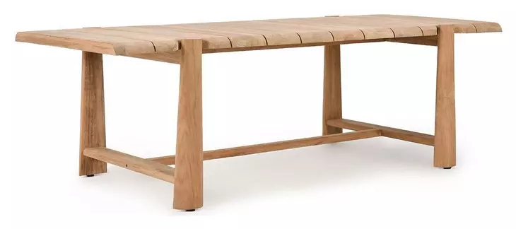 Aston Natural 94" Rectangular Outdoor Dining Table