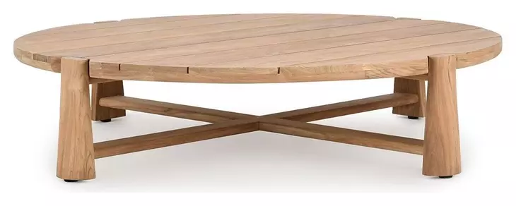 Aston Natural 65" Round Outdoor Coffee Table