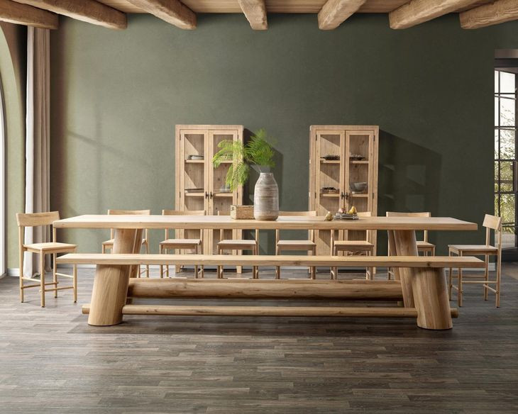 Foundation Light Oak 158" Rectangular Counter Height Table