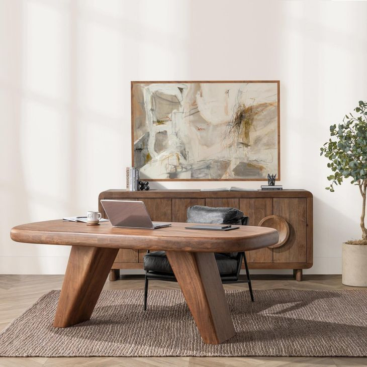 Harvey Chestnut 79" Writing Desk