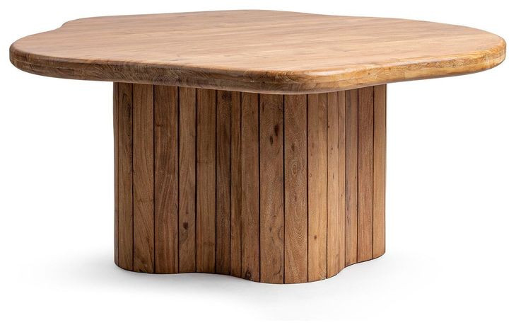 Alvaro Golden Wheat 65" Free Form Dining Table