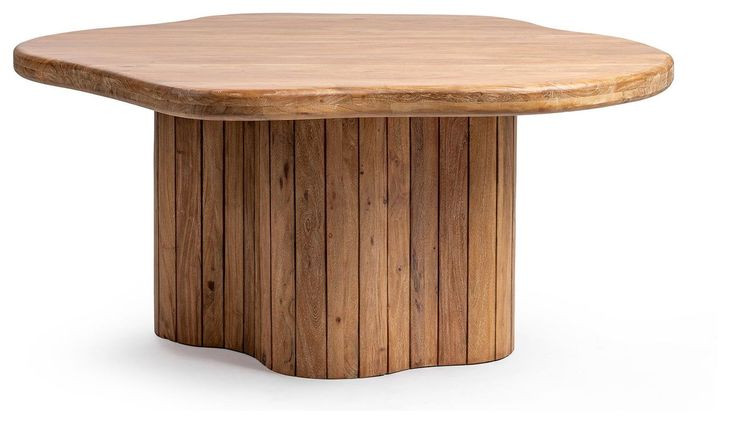 Alvaro Golden Wheat 65" Free Form Dining Table