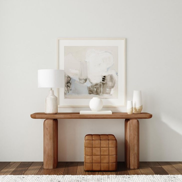 Chloe Hickory Brown Rectangular Console Table