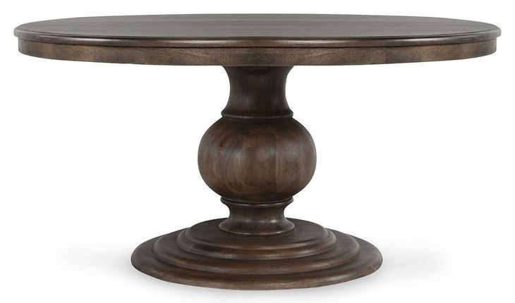 Brookside Cocoa Brown Solid Wood Round Dining Table