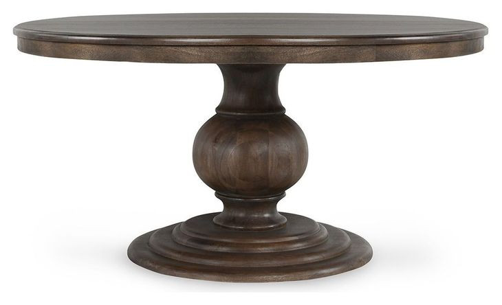 Brookside Cocoa Brown Solid Wood Round Dining Table