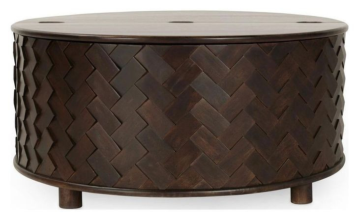 Shira Kona Brown Round Coffee Table