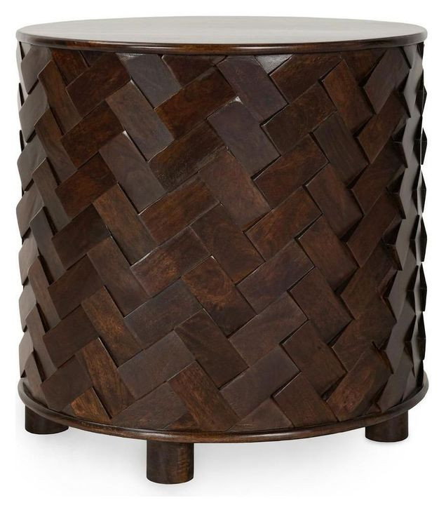 Shira Kona Brown Round End Table