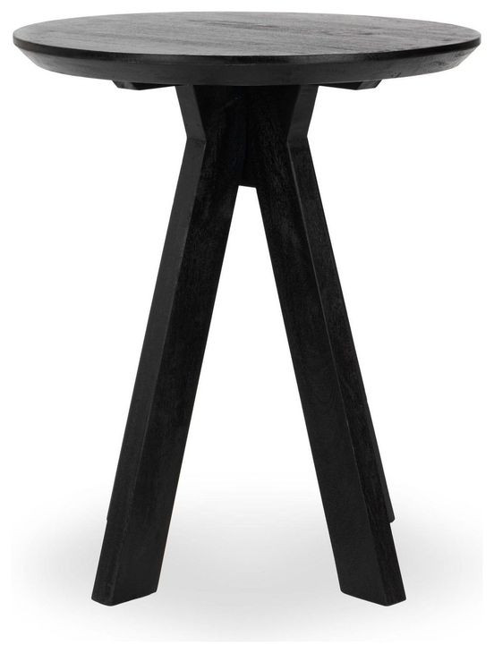 Rodrigo Black 32" Round Counter Height Table