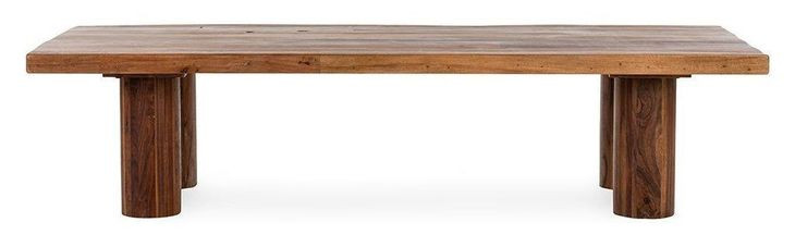 Alto Rustic Brown Rectangular Coffee Table