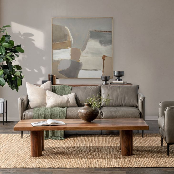 Alto Rustic Brown Rectangular Coffee Table