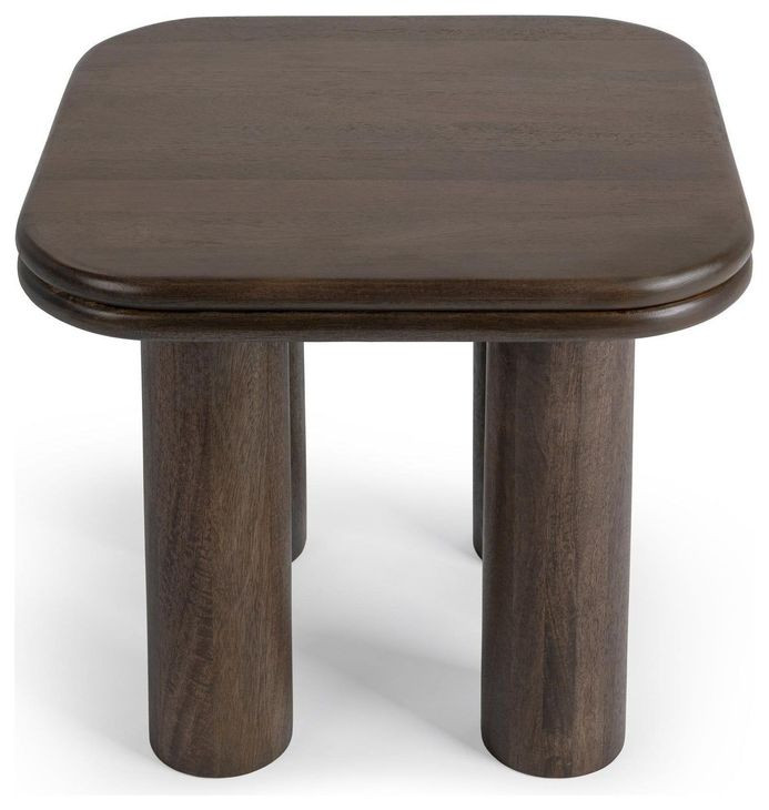 Miranda Cocoa Brown Square End Table