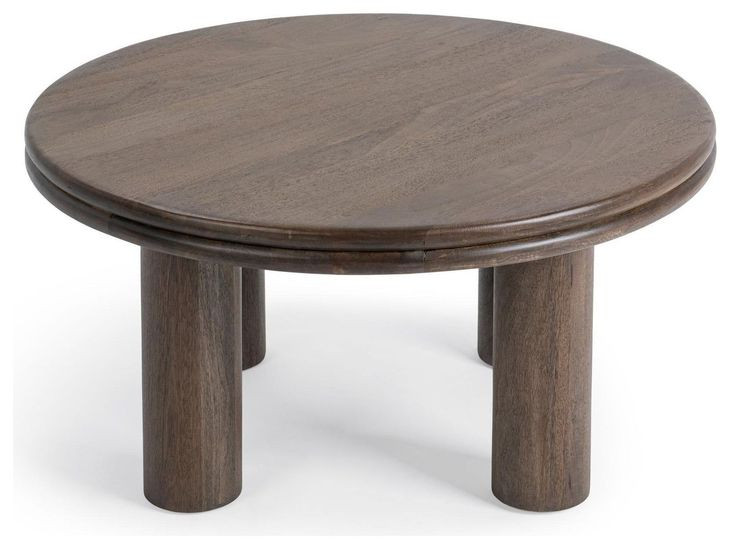 Miranda Cocoa Brown Round Coffee Table