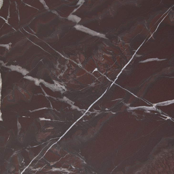 Reilly Merlot Round Marble Top Coffee Table