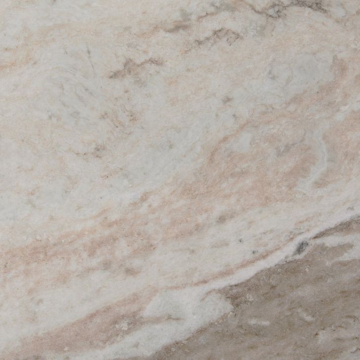 Reilly Rusty Gray Round Marble Top Coffee Table