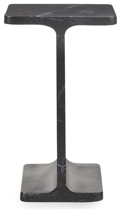 Delaney Onyx Rectangular Marble Top Accent Table