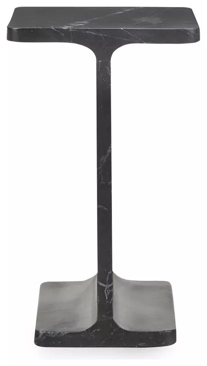 Delaney Onyx Rectangular Marble Top Accent Table