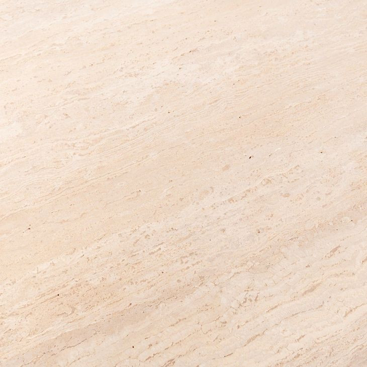 Malani Tan 36" Round Travertine Top Counter Height Table